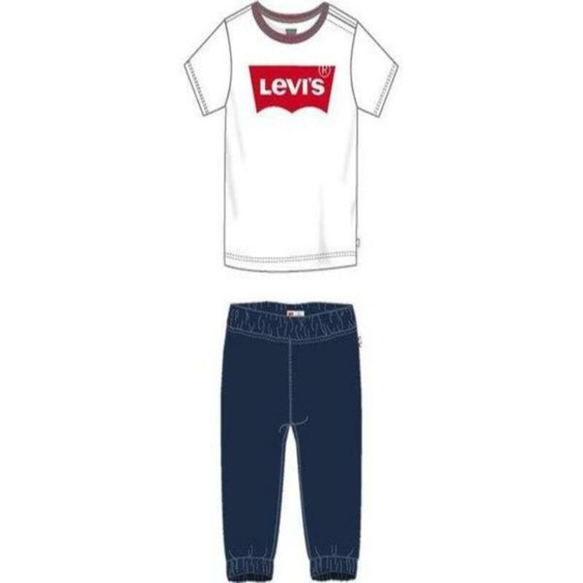 Sports Outfit for Baby TWILL JOGGER Levi's 6EA924-001 White