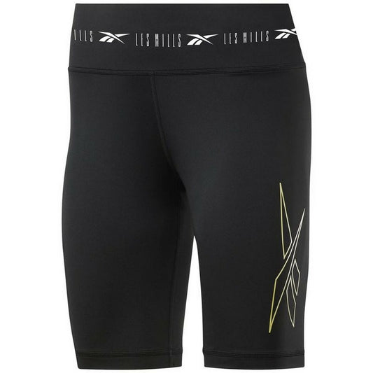 Short Sports Leggings Reebok Les Mills Cycling Black