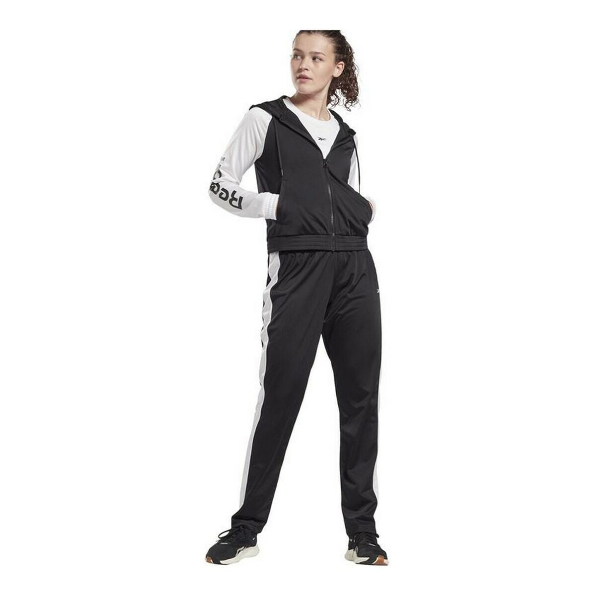 Tracksuit for Adults Reebok Linear Black