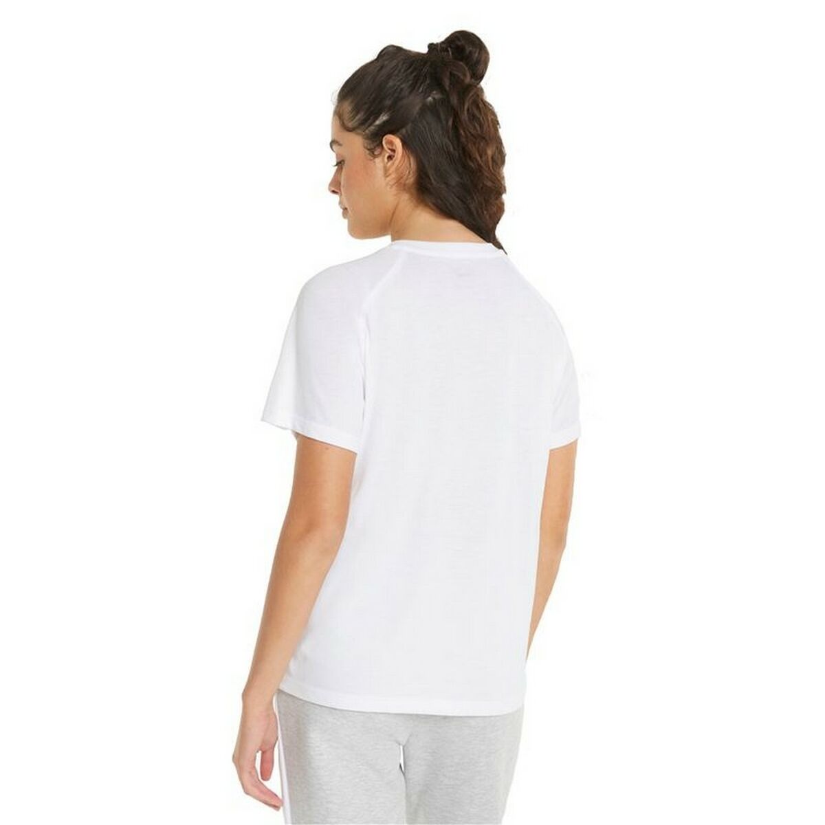 Women’s Short Sleeve T-Shirt Puma Evostripe White