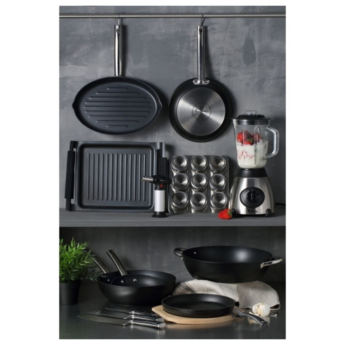 Multi-purpose grater Masterpro Cutter Stainless steel Silver (30,5 x 6,5 cm)