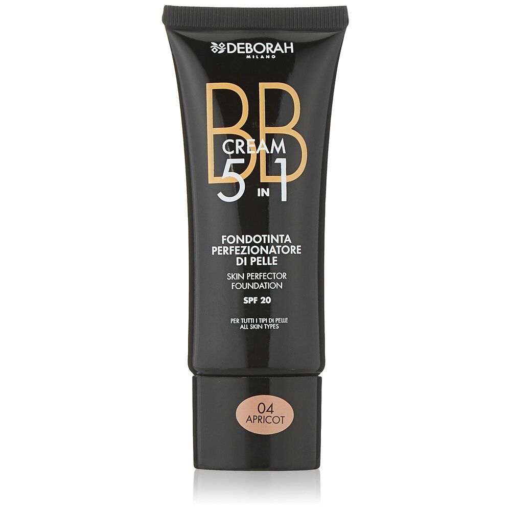Crème Make-up Base BB Cream Deborah 5-in-1 Nº 04-Apricot
