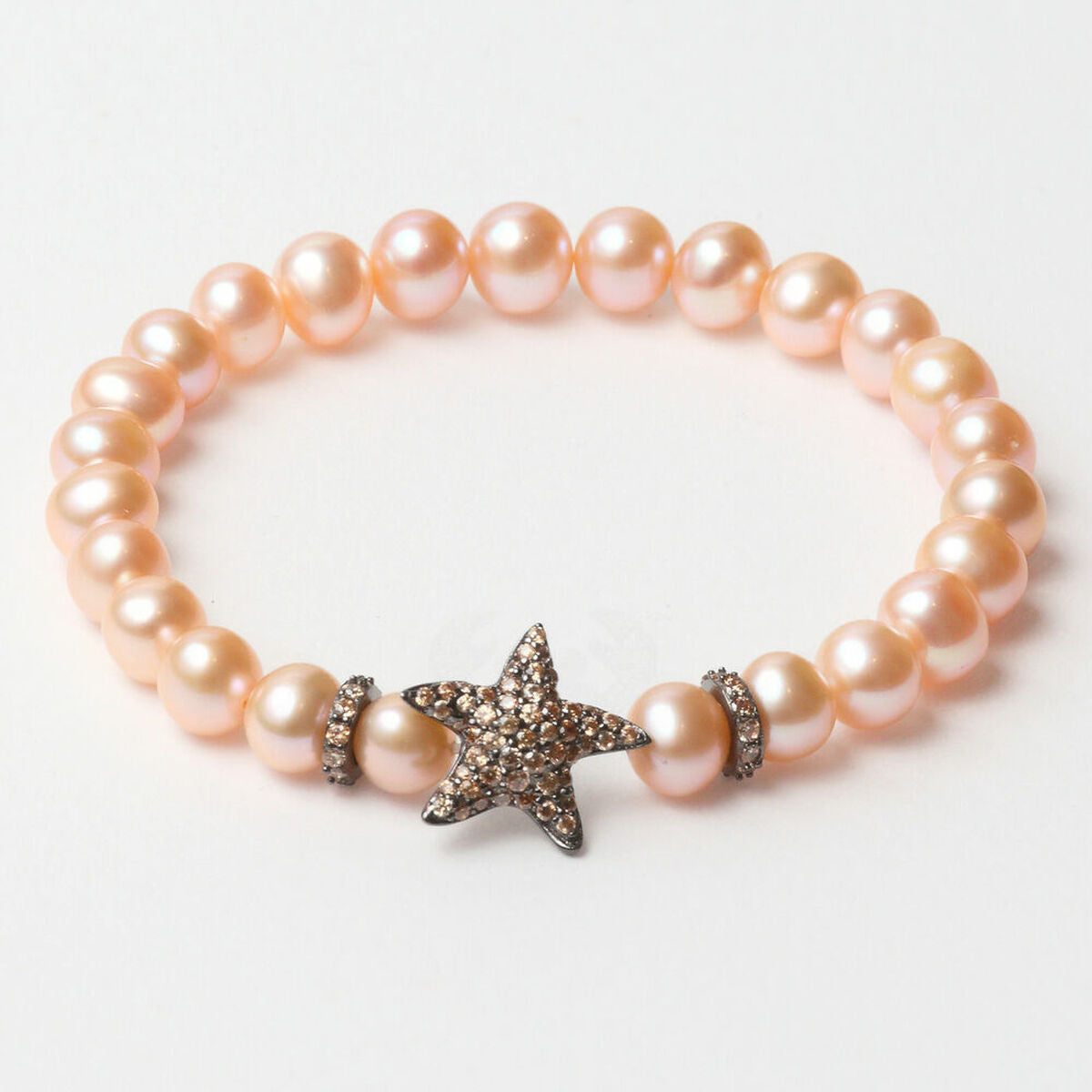 Ladies'Bracelet Lancaster JLA-BR-STAR-4-PE Brown Orange Sterling silver 16 mm