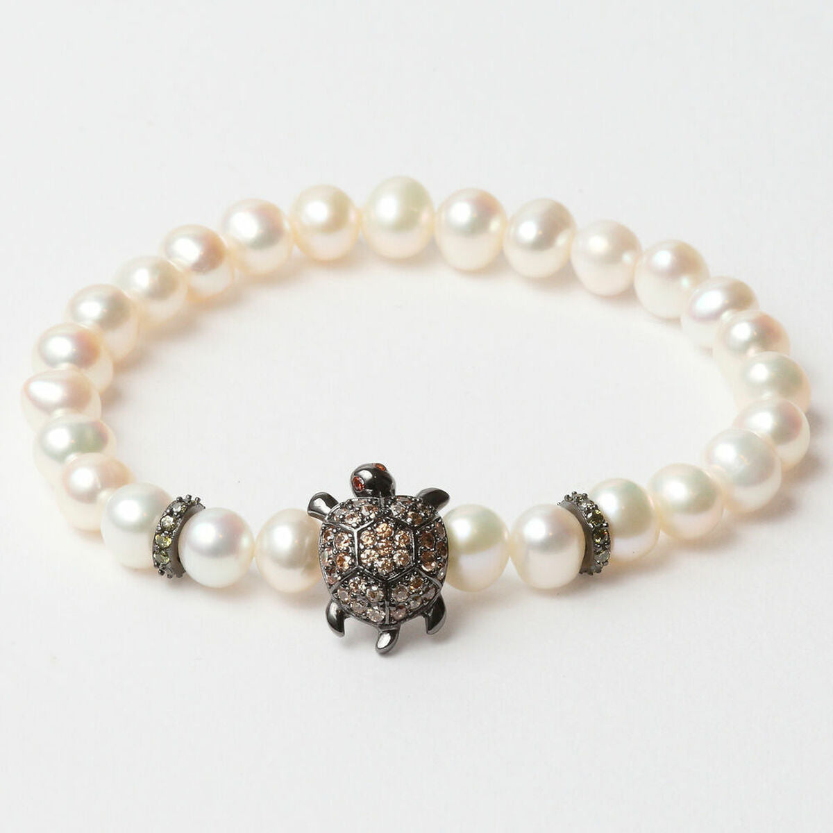 Ladies'Bracelet Lancaster JLA-BR-TURTLE-4-WH Brown White Sterling silver 16 mm