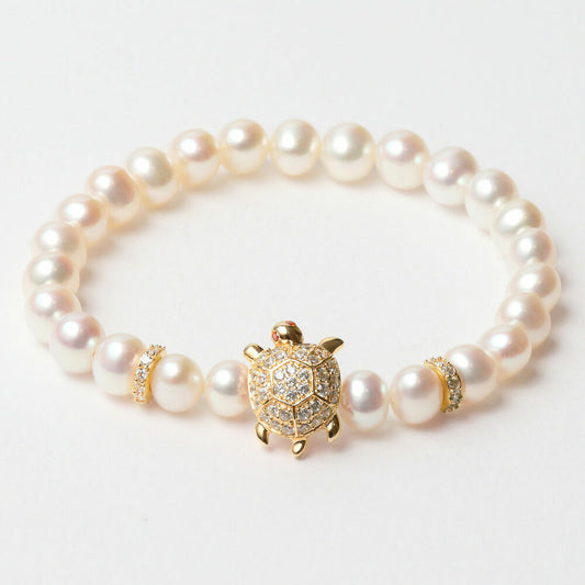 Ladies'Bracelet Lancaster JLA-BR-TURTLE-6-WH Golden White Sterling silver 16 mm