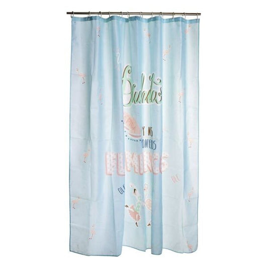 Shower Curtain DKD Home Decor Flamenco Polyester (180 x 200 cm)