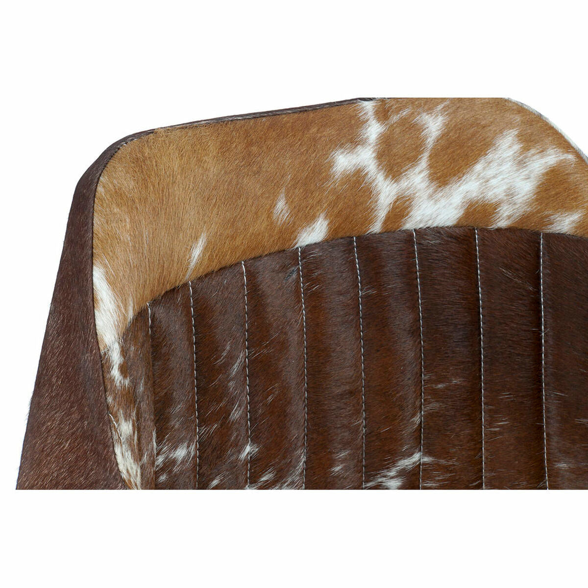 Dining Chair DKD Home Decor Brown Leather Metal (61 x 53 x 81.5 cm)