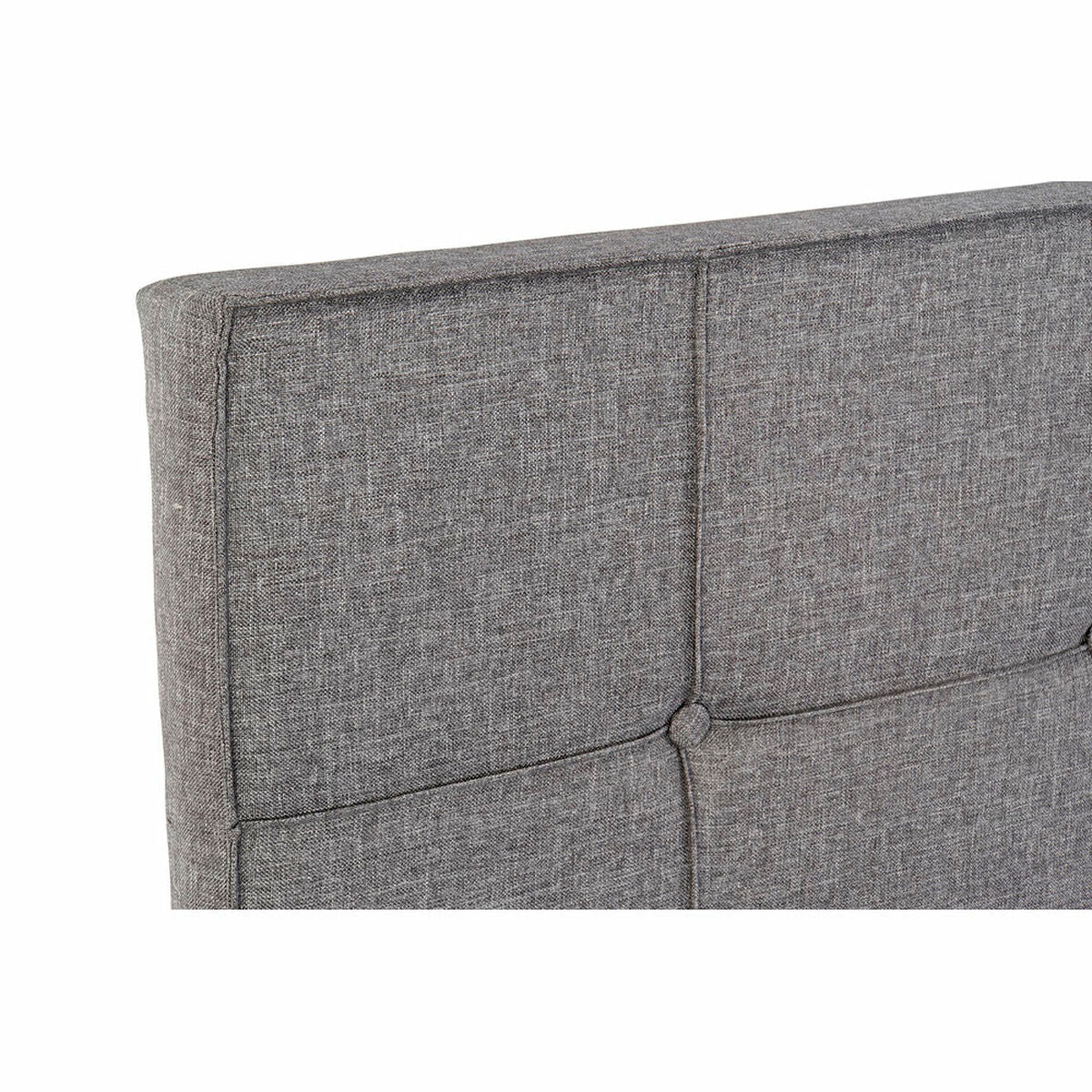 Headboard DKD Home Decor Grey Polyester Rubber wood (160 x 7 x 65 cm)