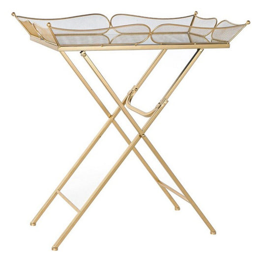 Side Table DKD Home Decor Golden Metal Mirror (69 x 38 x 75 cm)