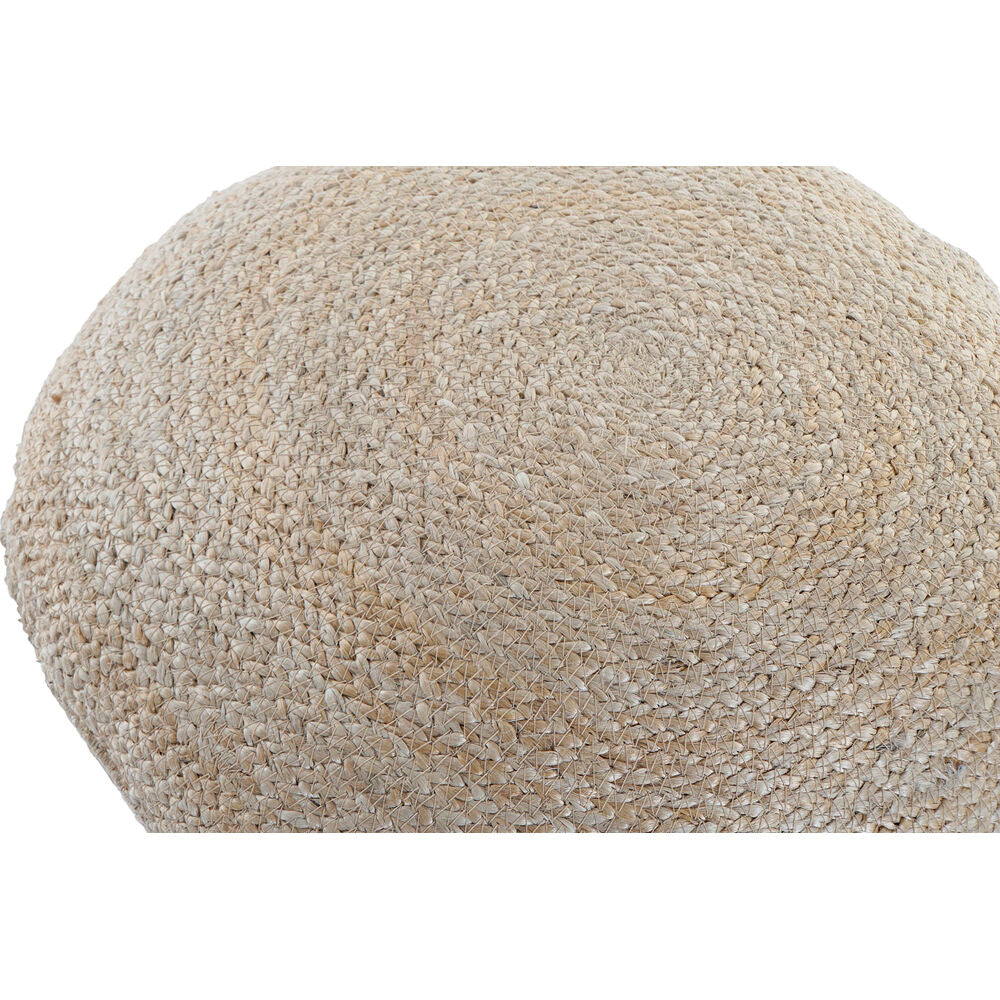 Pouffe DKD Home Decor Fibre Natural (50 x 20 x 50 cm)
