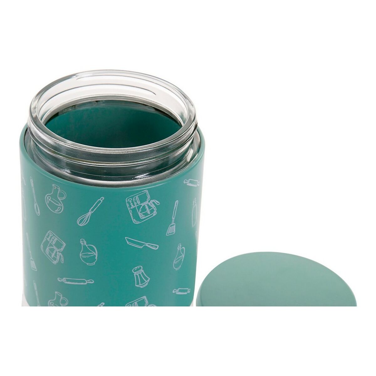 Tin DKD Home Decor Stainless steel Crystal Mint 1100 ml (11 x 11 x 18 cm)