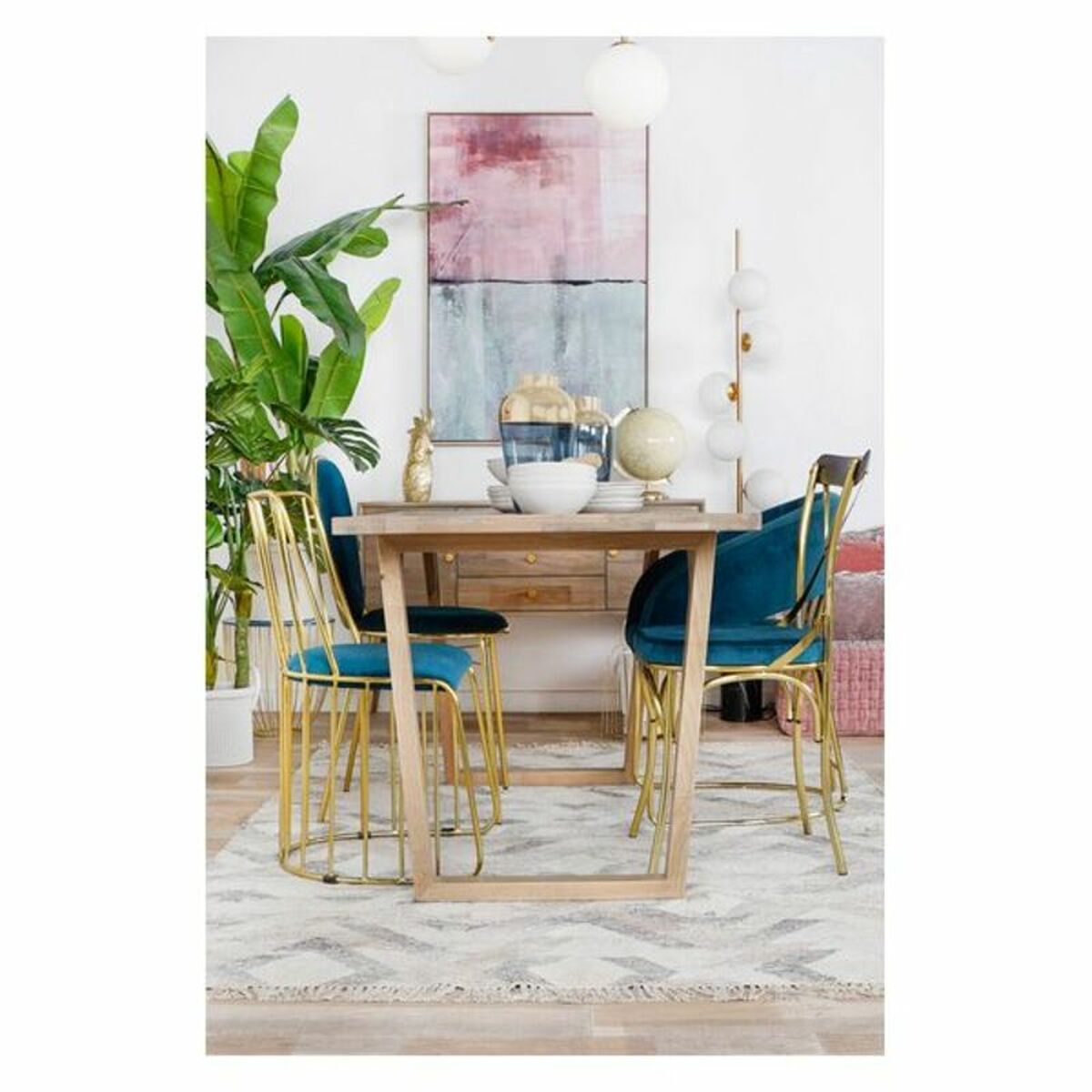 Carpet DKD Home Decor Cotton Wool (160 x 240 cm)