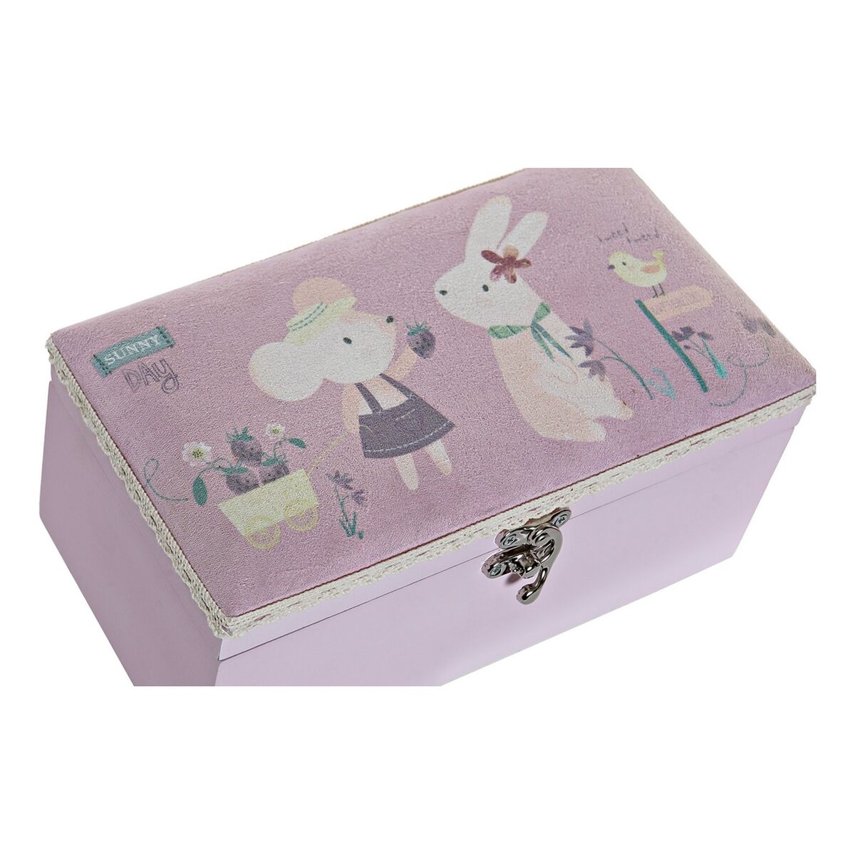 Set of decorative boxes DKD Home Decor Rabbit Polyester (2 pcs)