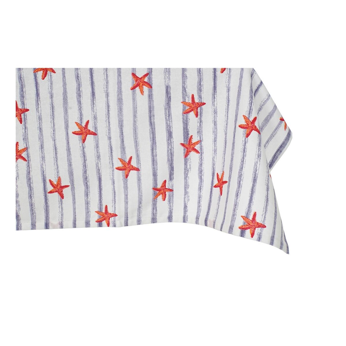 Tablecloth and napkins DKD Home Decor LC-173646 Blue (150 x 150 x 0,1 cm) (5 pcs)