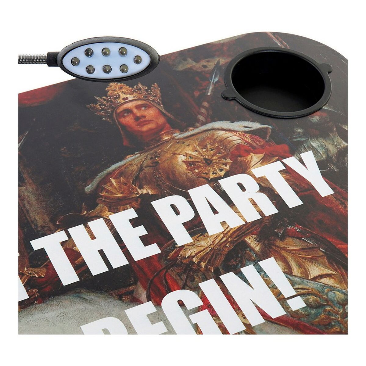 Tray DKD Home Decor Party LED PVC (48 x 38 x 7 cm)