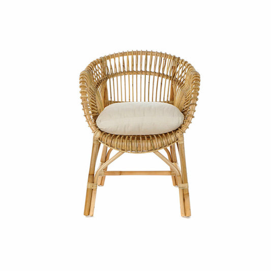 Garden chair DKD Home Decor White Cotton Rattan (64 x 70 x 85 cm)