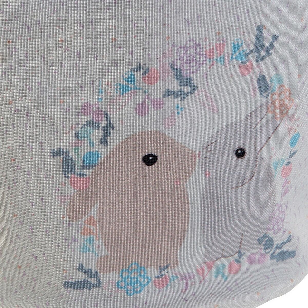 Basket DKD Home Decor Polyester Cotton (19 x 19 x 22 cm)