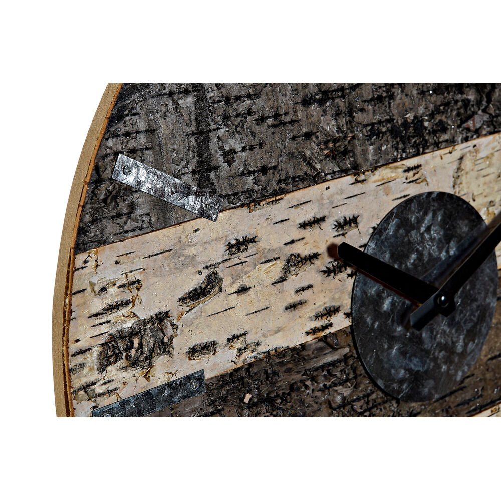 Wall Clock DKD Home Decor Metallic Wood Metal (40 x 3.6 x 40 cm)