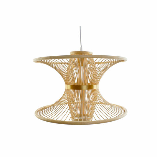 Ceiling Light DKD Home Decor Bamboo Golden Light brown (46 x 46 x 34 cm)