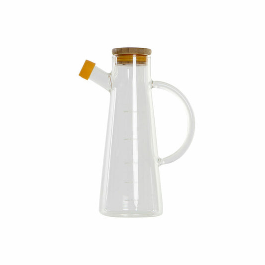 Cruet DKD Home Decor Transparent Wood Crystal 500 ml (15 x 9 x 23 cm)