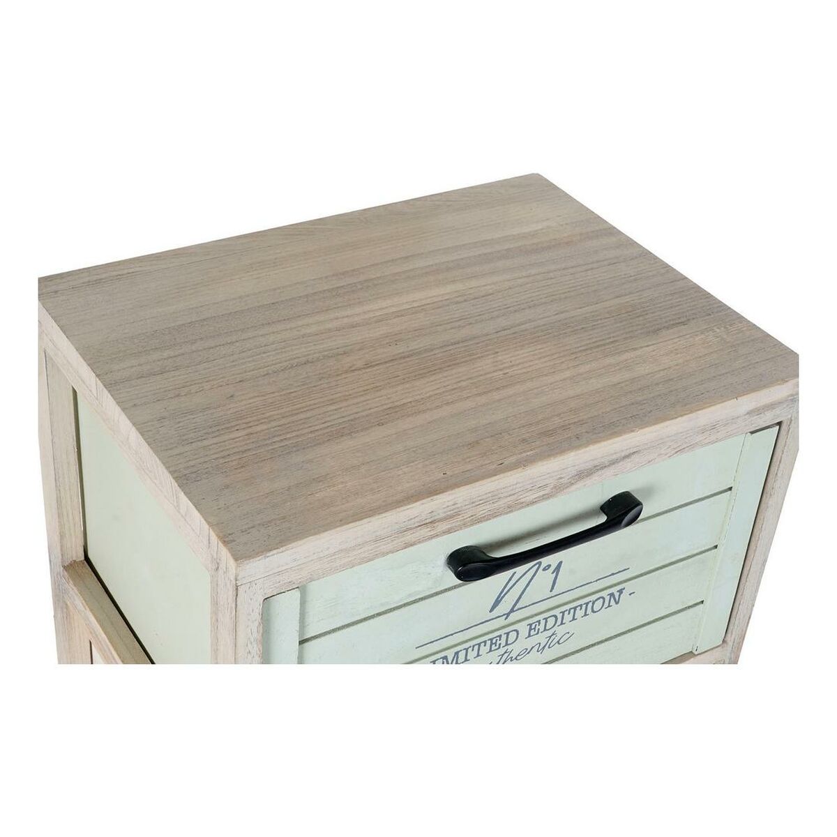 Chest of drawers DKD Home Decor Natural Blue Green Children's Paolownia wood (40 x 31 x 94,5 cm)