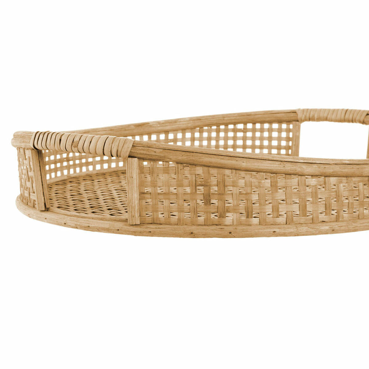 Tray DKD Home Decor Bamboo (2 pcs)