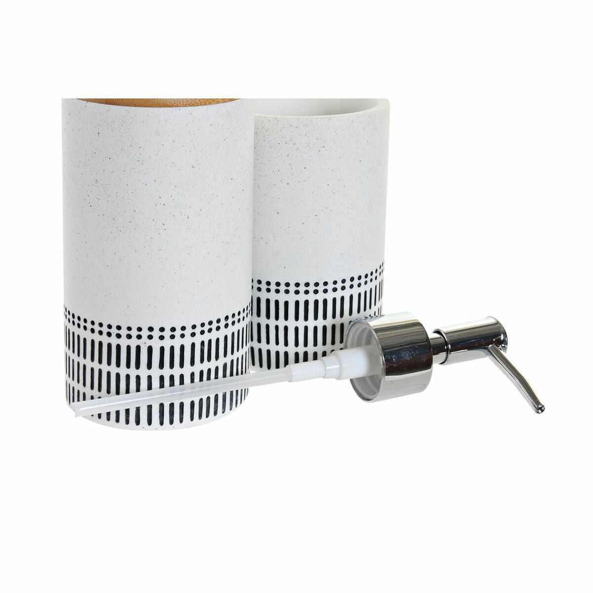 Bath Set DKD Home Decor Bamboo Dolomite Loft (2 pcs)