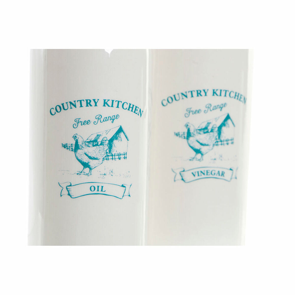 Oil and Vinegar Set DKD Home Decor 250 ml White Green Dolomite (6,1 x 6,1 x 23 cm)