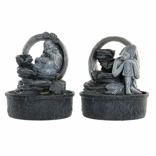 Garden fountain DKD Home Decor Buddha Resin Oriental (21 x 21 x 25 cm) (2 pcs)