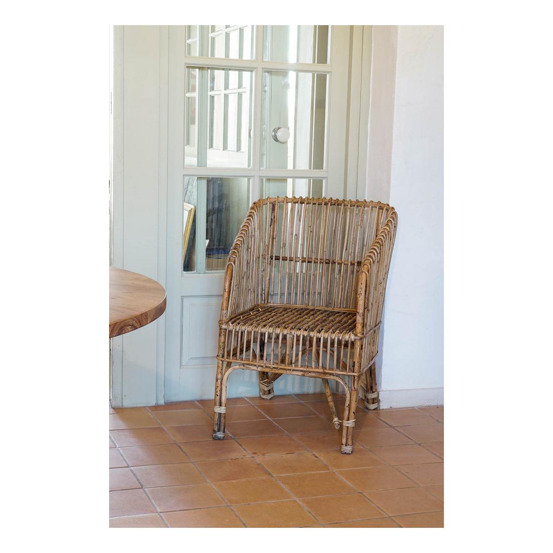 Garden chair DKD Home Decor Rattan (56 x 48 x 82 cm)
