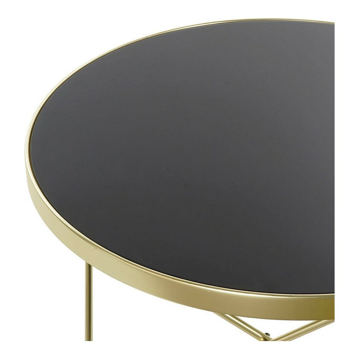 Side table DKD Home Decor Crystal Steel (82 x 82 x 40 cm)