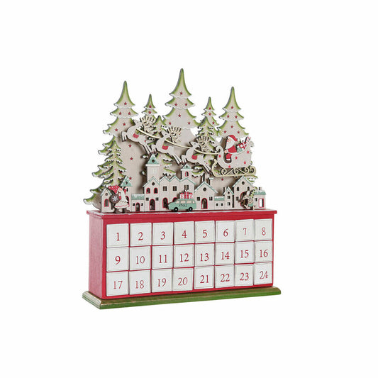 Advent Calendar DKD Home Decor Wood (32 x 8.5 x 38 cm)