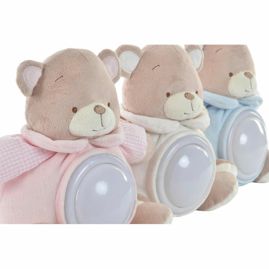 Fluffy toy DKD Home Decor Beige Polyester Celeste Light Pink (3 pcs) (26 x 15 x 22 cm)