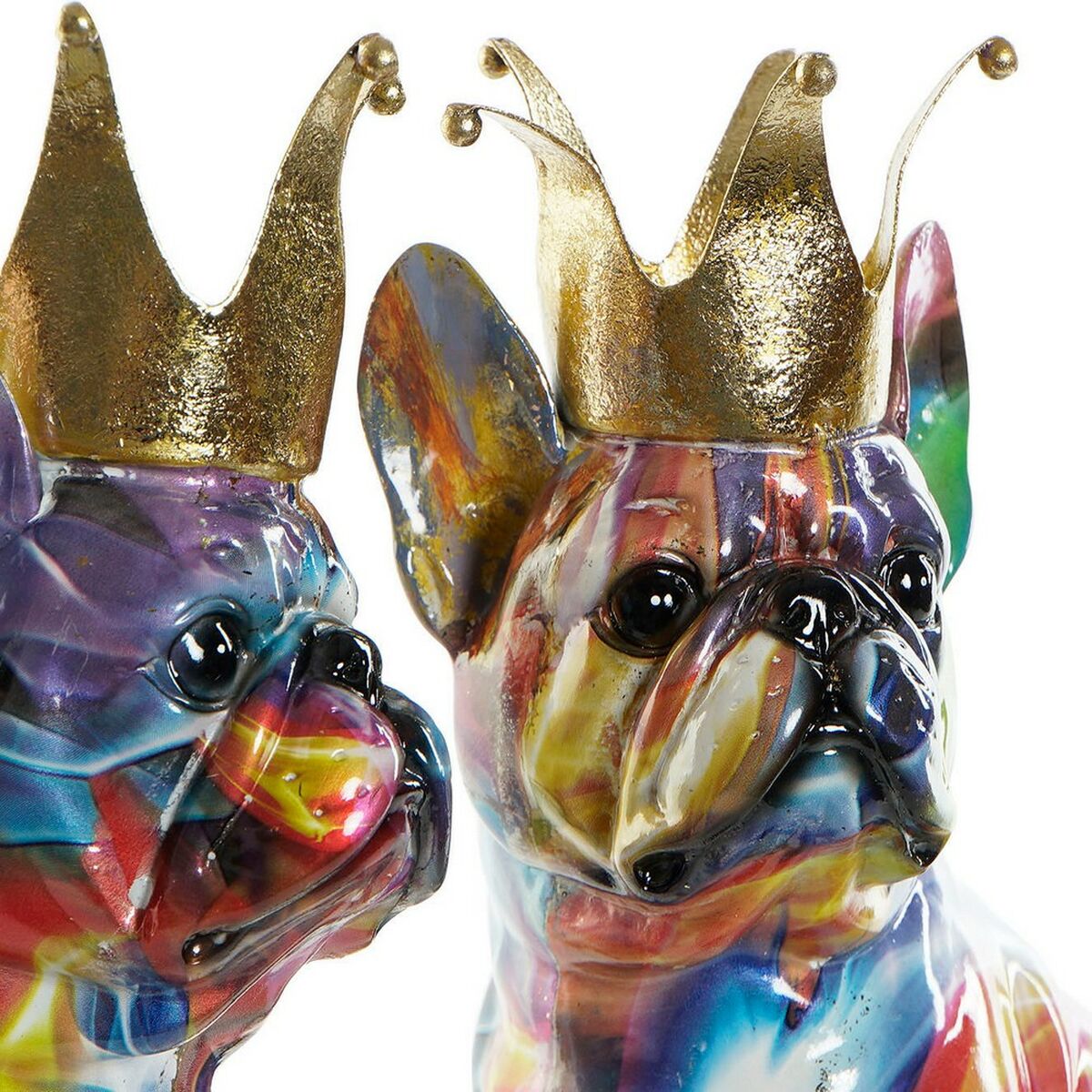 Decorative Figure DKD Home Decor Resin Dog (18.5 x 11.5 x 23.5 cm) (2 pcs)