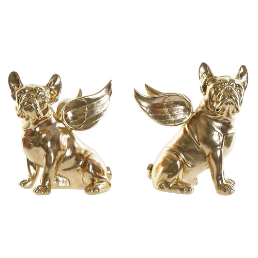 Decorative Figure DKD Home Decor Resin Dog (24 x 20 x 27 cm) (2 pcs)