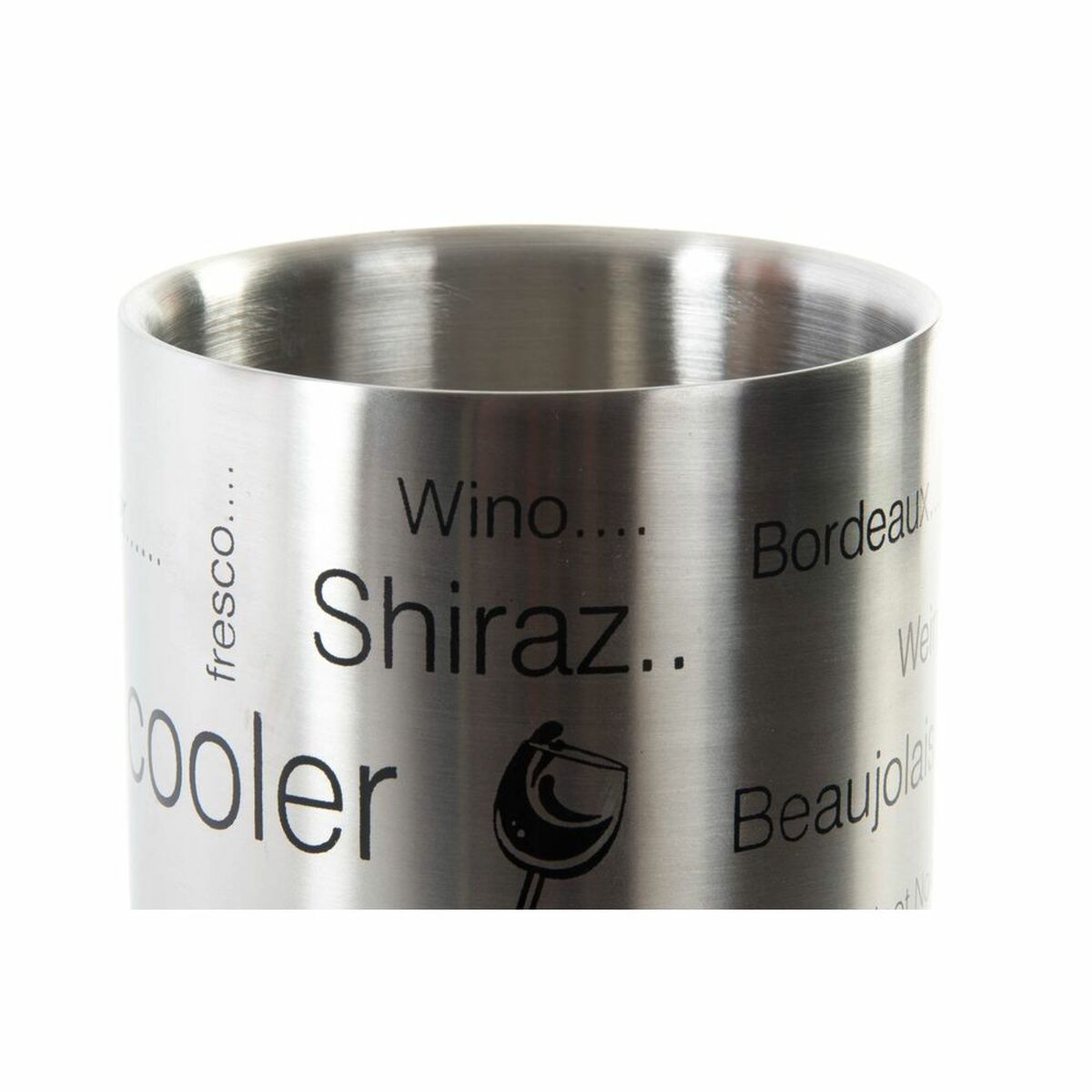 Bottle Cooler DKD Home Decor Stainless steel (12 x 12 x 18 cm)