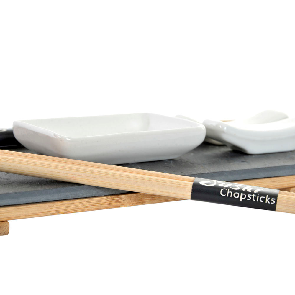 Sushi Set DKD Home Decor Bamboo Board (9 pcs) (30 x 10 x 3,5 cm)