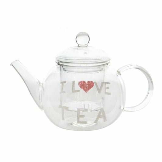 Teapot DKD Home Decor Transparent (250 ml) (14 x 8 x 15 cm)