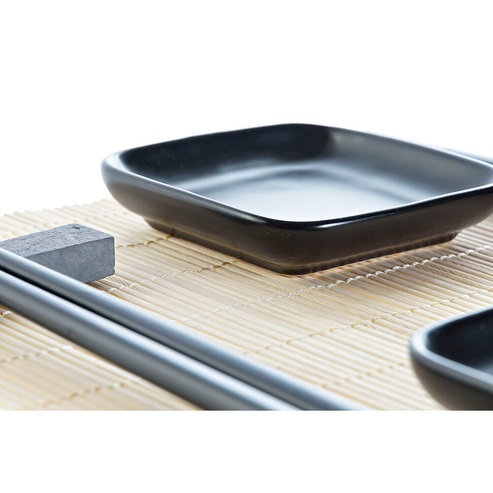 Sushi Set DKD Home Decor Bamboo Stoneware (7 pcs) (27,8 x 17,8 x 3 cm)