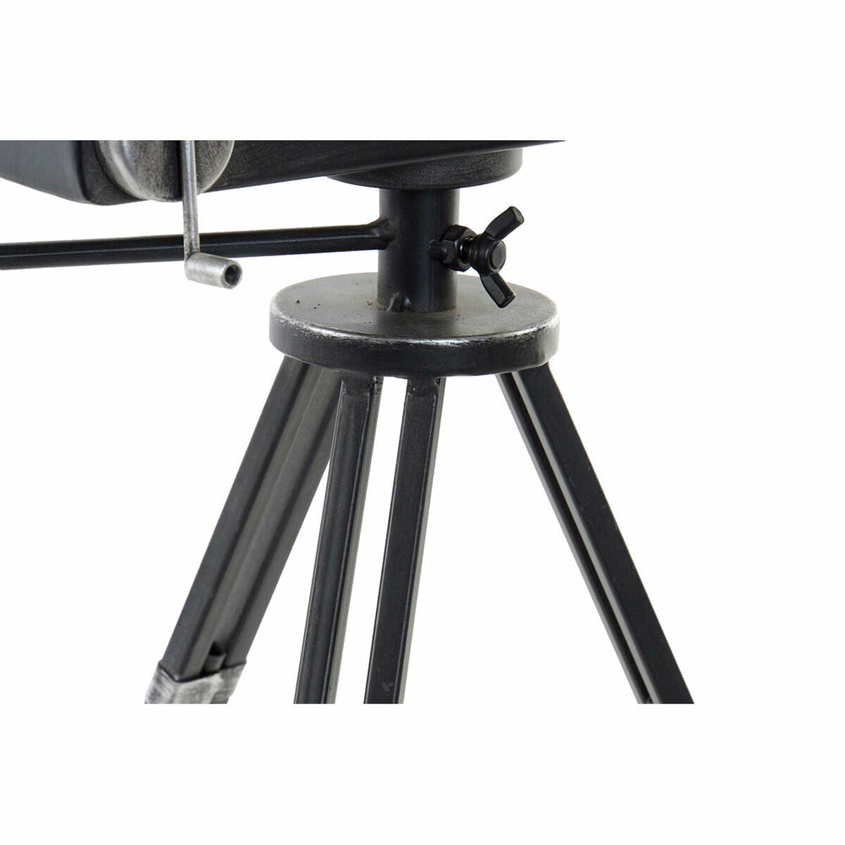 Table clock DKD Home Decor Black Crystal Iron MDF Wood (33 x 16 x 45 cm)