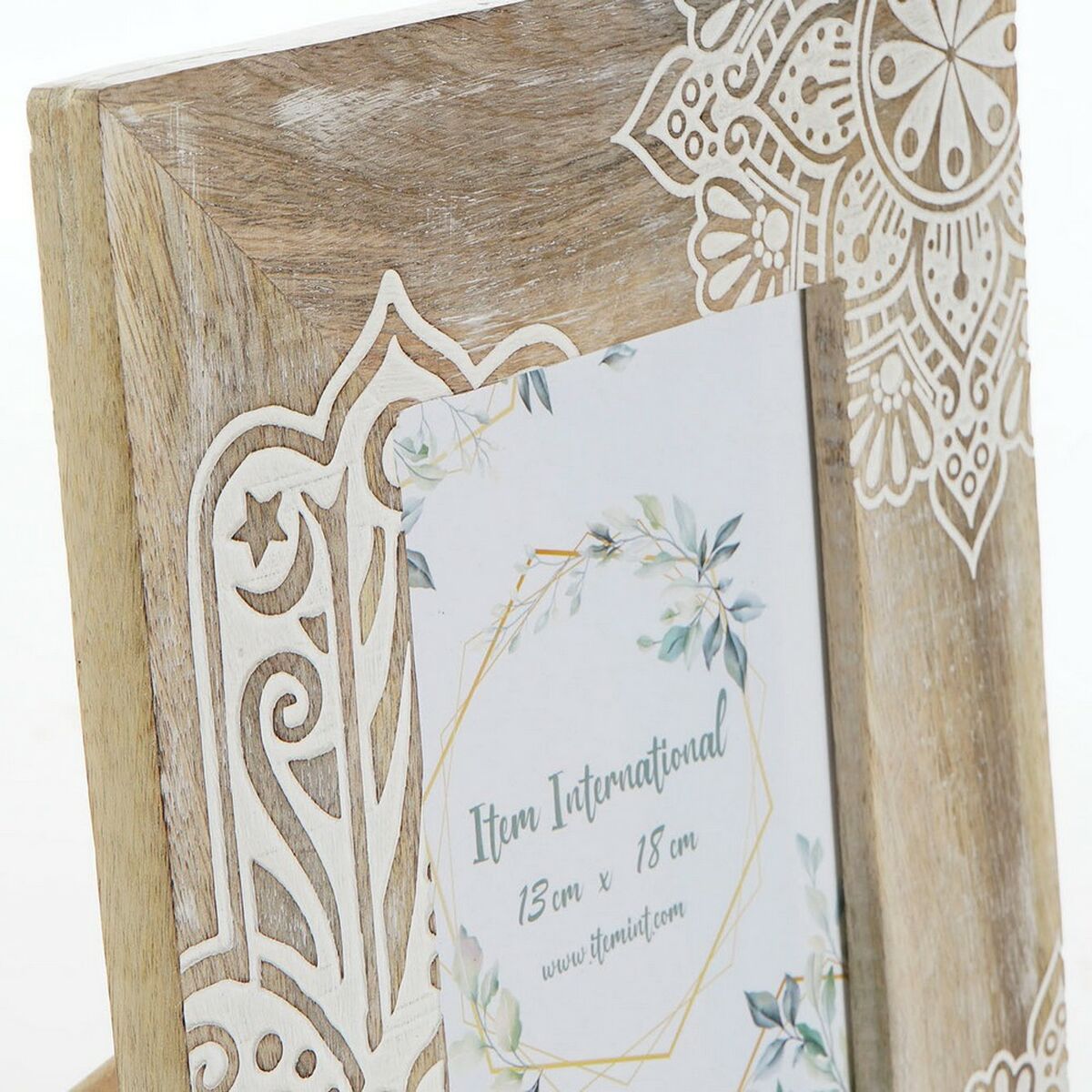 Photo frame DKD Home Decor S3021596 Brown Mango wood Indian Man (23 x 2 x 28 cm)