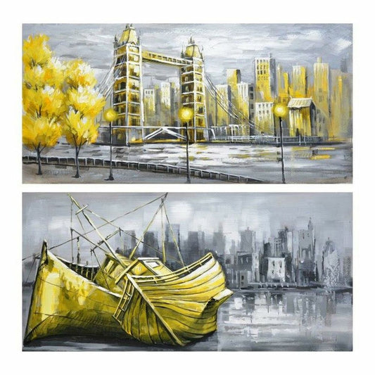 Painting DKD Home Decor City (120 x 3 x 60 cm) (2 Units)