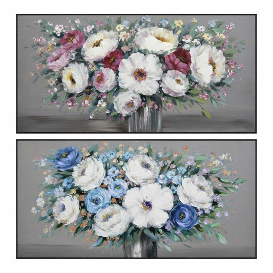 Painting DKD Home Decor S3018302 Vase (2 Units) (122 x 4,5 x 62 cm)