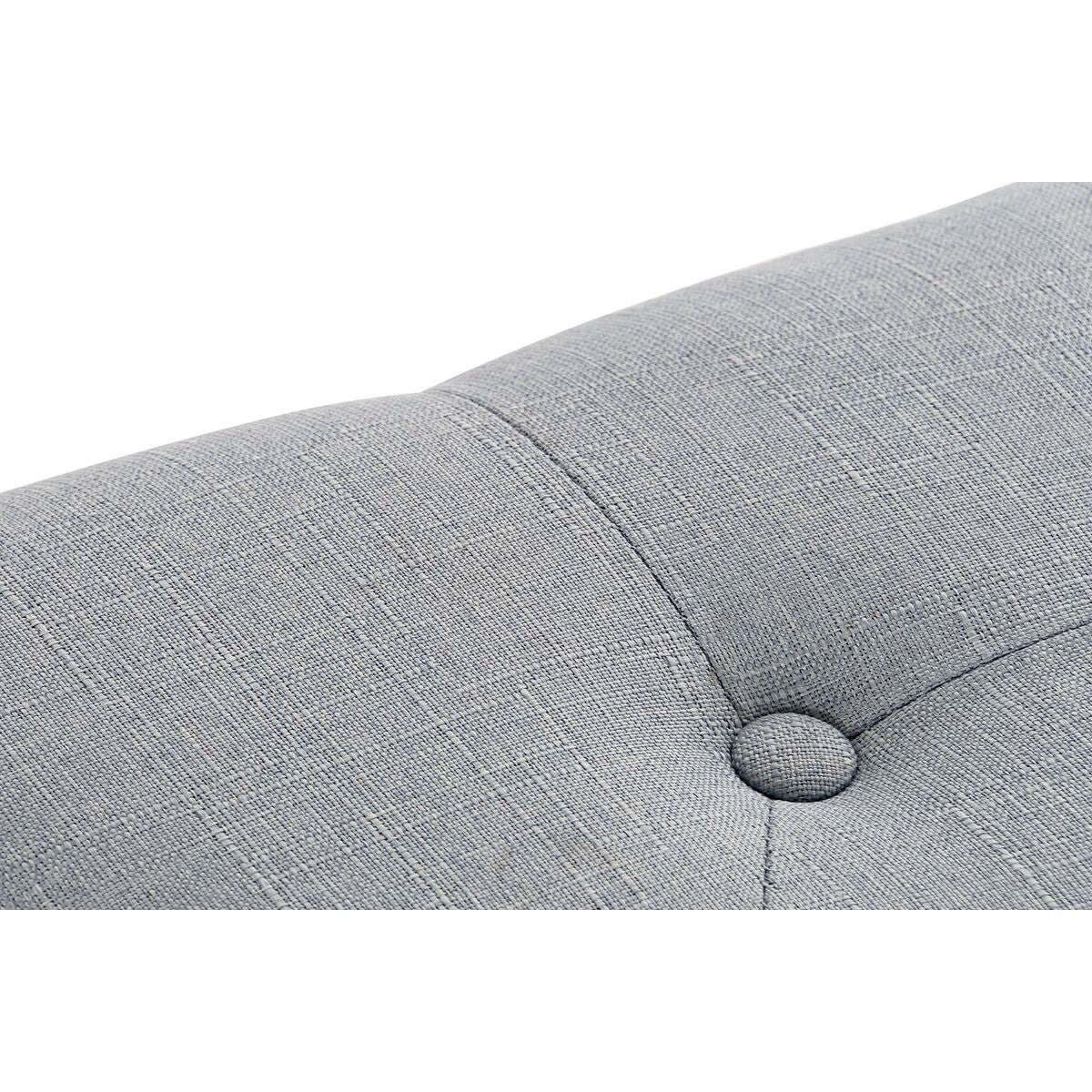 Bench DKD Home Decor Natural Blue Polyester Velvet Rubber wood (125 x 43 x 48 cm)