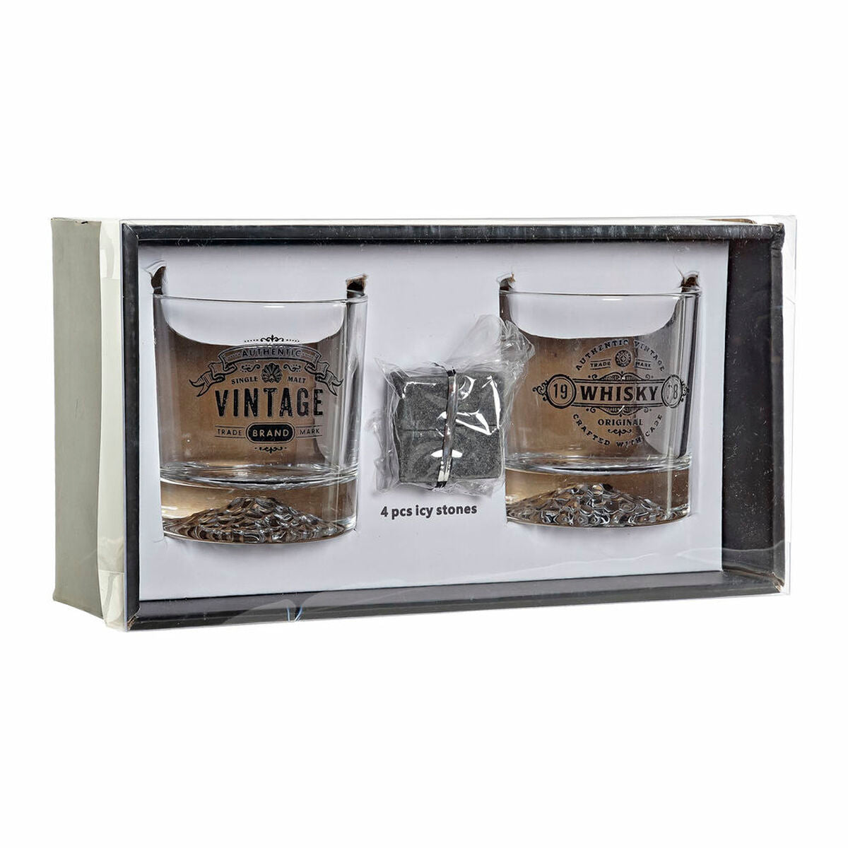 Set of glasses DKD Home Decor Crystal Stone (320 ml) (6 pcs)