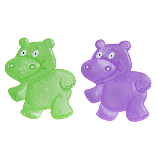 Bath rug DKD Home Decor Green PVC Lilac (2 pcs) (10 x 1 x 13 cm)