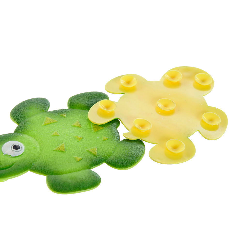 Bath rug DKD Home Decor Yellow Green PVC Tortoise (2 pcs) (11.5 x 1 x 10 cm)