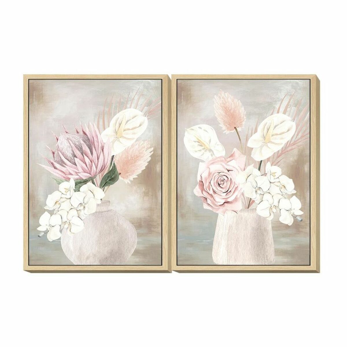 Painting DKD Home Decor Vase (50 x 4 x 70 cm) (2 Units)
