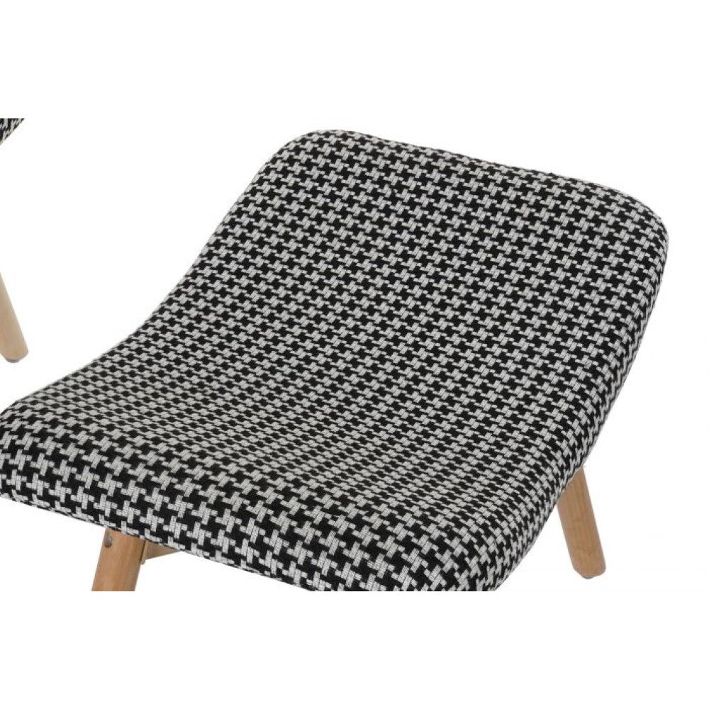 Armchair DKD Home Decor Natural Black Polyester White Pinewood (70 x 70 x 103 cm)