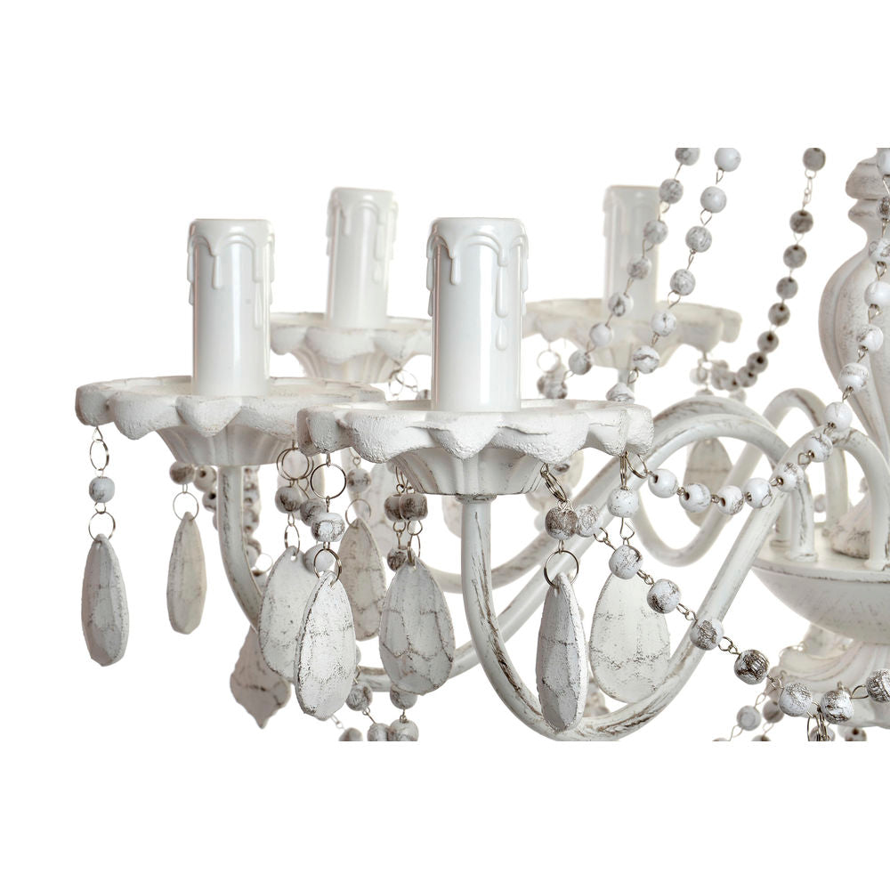 Ceiling Light DKD Home Decor Fir Metal White (65 x 65 x 53 cm)